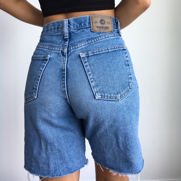 Vintage wrangler cutoff high waist jean shorts w30 - Picture 3 of 8